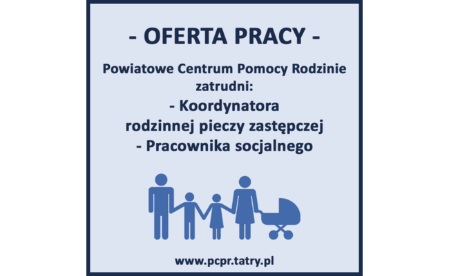 Zdjęcie artykułu pod tytułem PCPR zatrudni...