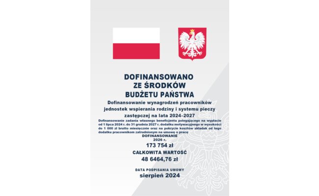 Zdjęcie artykułu pod tytułem Dofinansowanie...