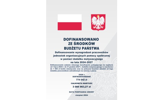 Zdjęcie artykułu pod tytułem Dofinansowanie...